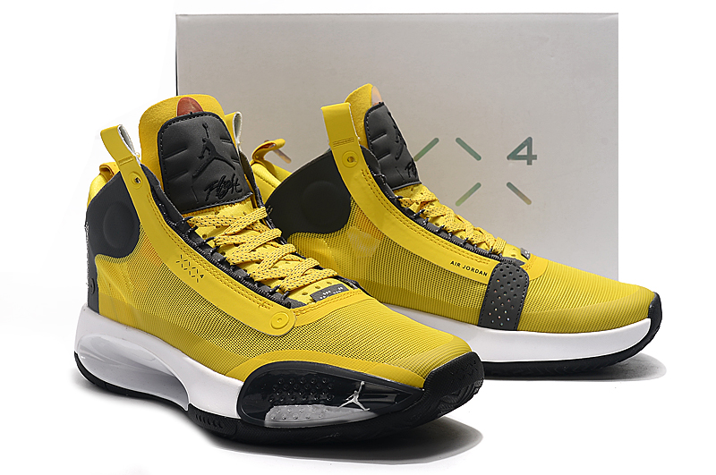 2019 Men Air Jordan XXXIV Yellow Black Shoes